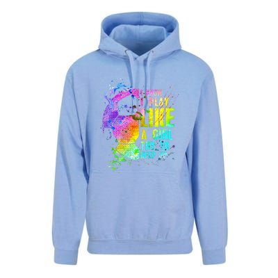 I Know i play like a girl try to keep up soccer player Unisex Surf Hoodie