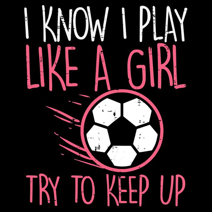 I Know I Play Like A Girl Try To Keep Up Soccer Funny Impact Tech Backpack