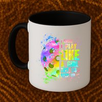 I Know I Play Like A Girl Try To Keep Up Pickleball Dink Gift Mug