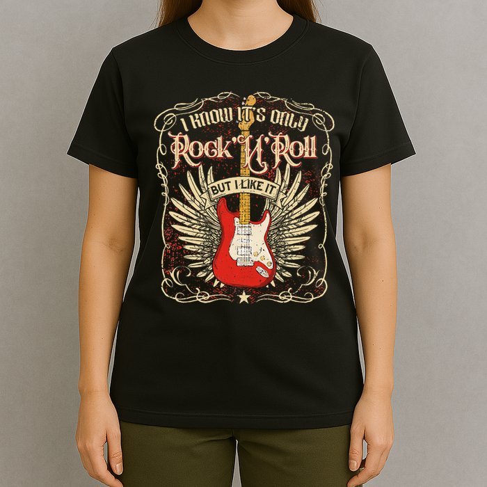I Know It's Only Rock'n'roll But I Like It, Rock Music Fan T-Shirt