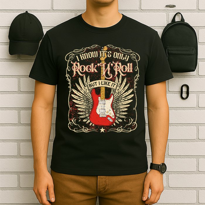 I Know It's Only Rock'n'roll But I Like It, Rock Music Fan T-Shirt