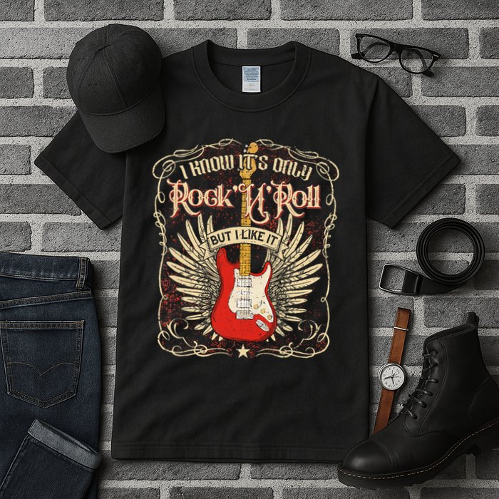 I Know It's Only Rock'n'roll But I Like It, Rock Music Fan Tall T-Shirt