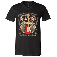 I Know It's Only Rock'n'roll But I Like It, Rock Music Fan V-Neck T-Shirt