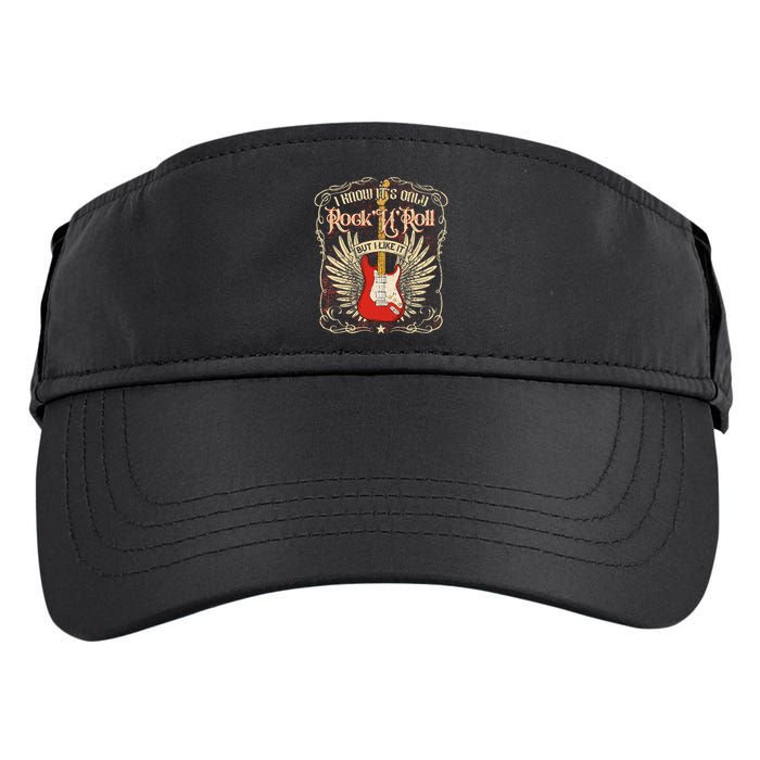 I Know It's Only Rock'n'roll But I Like It, Rock Music Fan Adult Drive Performance Visor