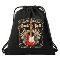 I Know It's Only Rock'n'roll But I Like It, Rock Music Fan Drawstring Bag
