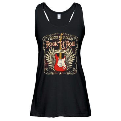 I Know It's Only Rock'n'roll But I Like It, Rock Music Fan Ladies Essential Flowy Tank