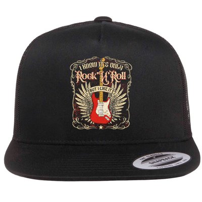 I Know It's Only Rock'n'roll But I Like It, Rock Music Fan Flatbill Hat