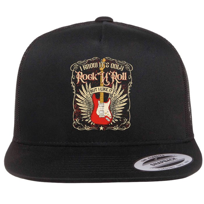 I Know It's Only Rock'n'roll But I Like It, Rock Music Fan Flatbill Hat