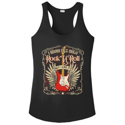 I Know It's Only Rock'n'roll But I Like It, Rock Music Fan Ladies PosiCharge Competitor Racerback Tank
