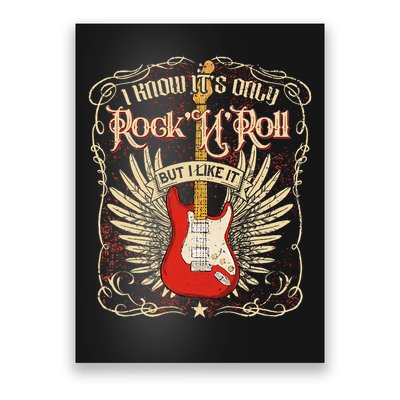 I Know It's Only Rock'n'roll But I Like It, Rock Music Fan Poster