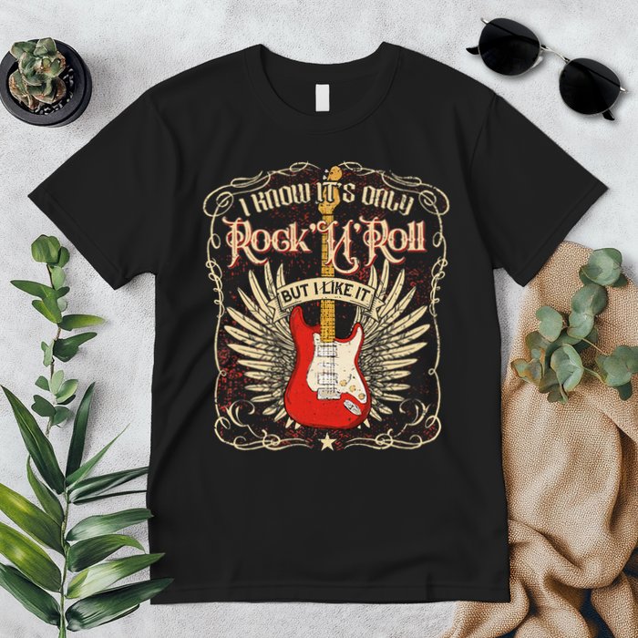 I Know It's Only Rock'n'roll But I Like It, Rock Music Fan Premium T-Shirt