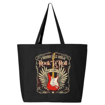 I Know It's Only Rock'n'roll But I Like It, Rock Music Fan 25L Jumbo Tote