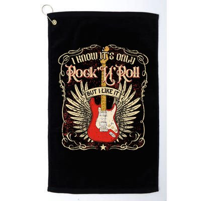 I Know It's Only Rock'n'roll But I Like It, Rock Music Fan Golf Towel