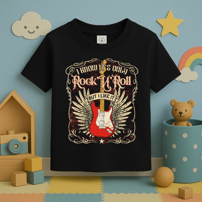 I Know It's Only Rock'n'roll But I Like It, Rock Music Fan Toddler T-Shirt