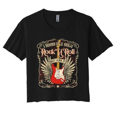I Know It's Only Rock'n'roll But I Like It, Rock Music Fan Crop Top