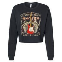 I Know It's Only Rock'n'roll But I Like It, Rock Music Fan Cropped Pullover Crew