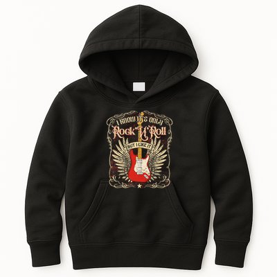 I Know It's Only Rock'n'roll But I Like It, Rock Music Fan Kids Hoodie
