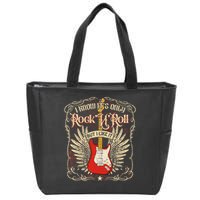 I Know It's Only Rock'n'roll But I Like It, Rock Music Fan Zip Tote Bag
