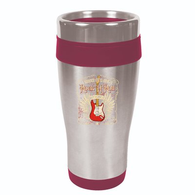 I Know It's Only Rock'n'roll But I Like It, Rock Music Fan 16oz Travel Tumbler