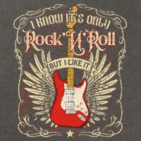 I Know It's Only Rock'n'roll But I Like It, Rock Music Fan Cotton Canvas Backpack