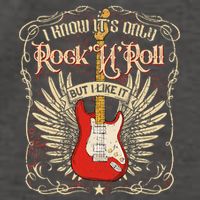 I Know It's Only Rock'n'roll But I Like It, Rock Music Fan Vector Backpack