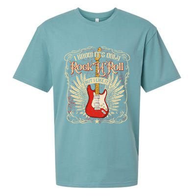 I Know It's Only Rock'n'roll But I Like It, Rock Music Fan Sueded Cloud Jersey T-Shirt