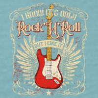 I Know It's Only Rock'n'roll But I Like It, Rock Music Fan Sueded Cloud Jersey T-Shirt