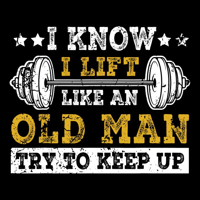 I Know I Lift Like An Old Man Try To Keep Up Weightlifting Short Acrylic Beanie