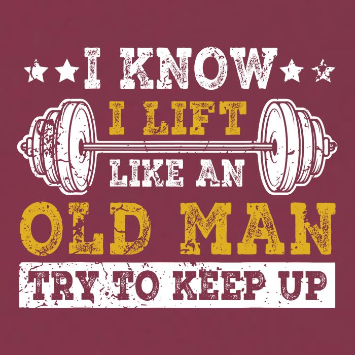 I Know I Lift Like An Old Man Try To Keep Up Weightlifting 16oz Travel Tumbler
