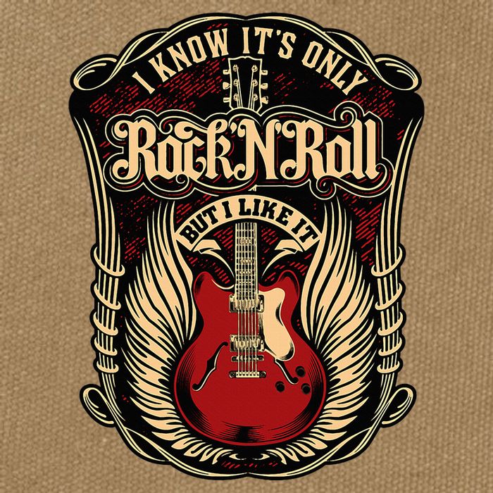 I Know ItS Only Rock And Roll Cotton Canvas Backpack