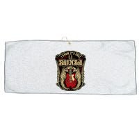 I Know ItS Only Rock And Roll Large Microfiber Waffle Golf Towel