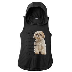 I Know Im Just A Shih Tzu Puppy Face Shitzu Gifts For Women Ladies PosiCharge Tri-Blend Wicking Draft Hoodie Tank