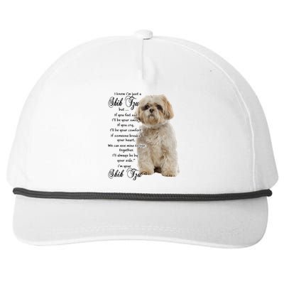 I Know Im Just A Shih Tzu Puppy Face Shitzu Gifts For Women Snapback Five-Panel Rope Hat