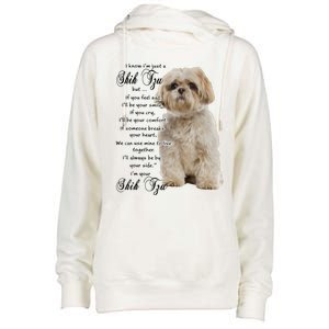 I Know Im Just A Shih Tzu Puppy Face Shitzu Gifts For Women Womens Funnel Neck Pullover Hood