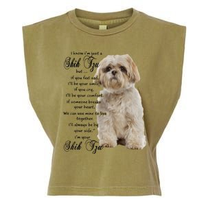 I Know Im Just A Shih Tzu Puppy Face Shitzu Gifts For Women Garment-Dyed Women's Muscle Tee