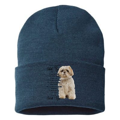 I Know Im Just A Shih Tzu Puppy Face Shitzu Gifts For Women Sustainable Knit Beanie