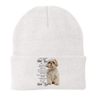 I Know Im Just A Shih Tzu Puppy Face Shitzu Gifts For Women Knit Cap Winter Beanie