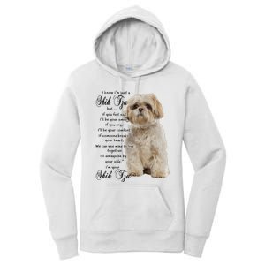 I Know Im Just A Shih Tzu Puppy Face Shitzu Gifts For Women Women's Pullover Hoodie