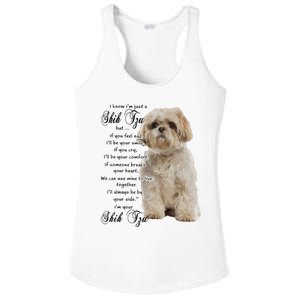 I Know Im Just A Shih Tzu Puppy Face Shitzu Gifts For Women Ladies PosiCharge Competitor Racerback Tank