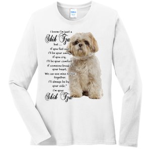 I Know Im Just A Shih Tzu Puppy Face Shitzu Gifts For Women Ladies Long Sleeve Shirt