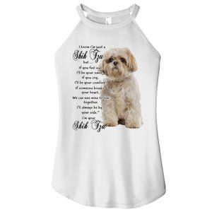 I Know Im Just A Shih Tzu Puppy Face Shitzu Gifts For Women Women's Perfect Tri Rocker Tank