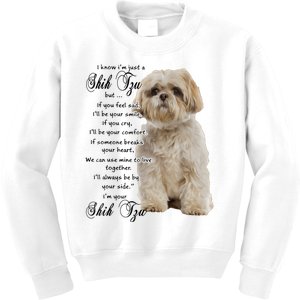 I Know Im Just A Shih Tzu Puppy Face Shitzu Gifts For Women Kids Sweatshirt