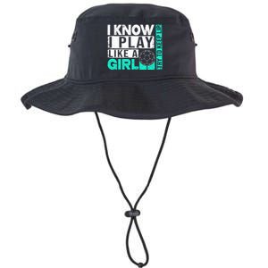 I Know I Play Like A Try To Keep Up Funny Soccer Cute Gift Legacy Cool Fit Booney Bucket Hat