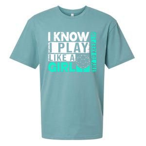 I Know I Play Like A Try To Keep Up Funny Soccer Cute Gift Sueded Cloud Jersey T-Shirt