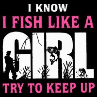 I Know I Fish Like A Girl Try To Keep Up Sustainable Bucket Hat