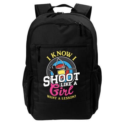 I Know I Shoot Like A Hunter Arrow Bow Hunting Archery Great Gift Backpack