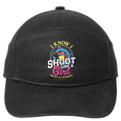 I Know I Shoot Like A Hunter Arrow Bow Hunting Archery Great Gift 7-Panel Snapback Hat