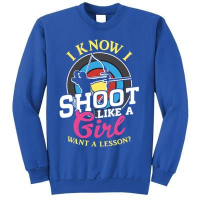 I Know I Shoot Like A Hunter Arrow Bow Hunting Archery Great Gift Sweatshirt