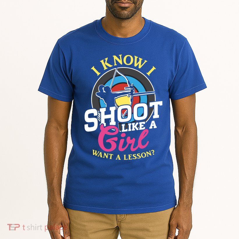 I Know I Shoot Like A Hunter Arrow Bow Hunting Archery Great Gift Tall T-Shirt