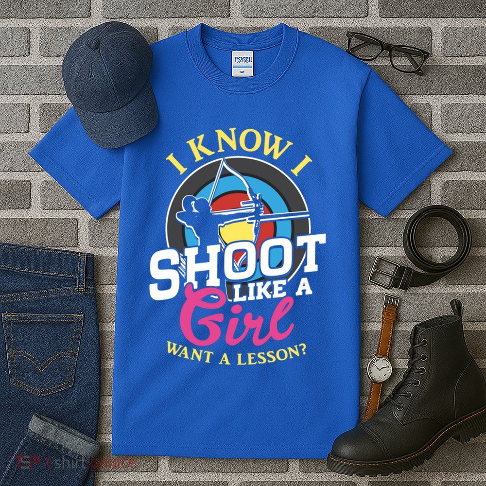 I Know I Shoot Like A Hunter Arrow Bow Hunting Archery Great Gift Tall T-Shirt